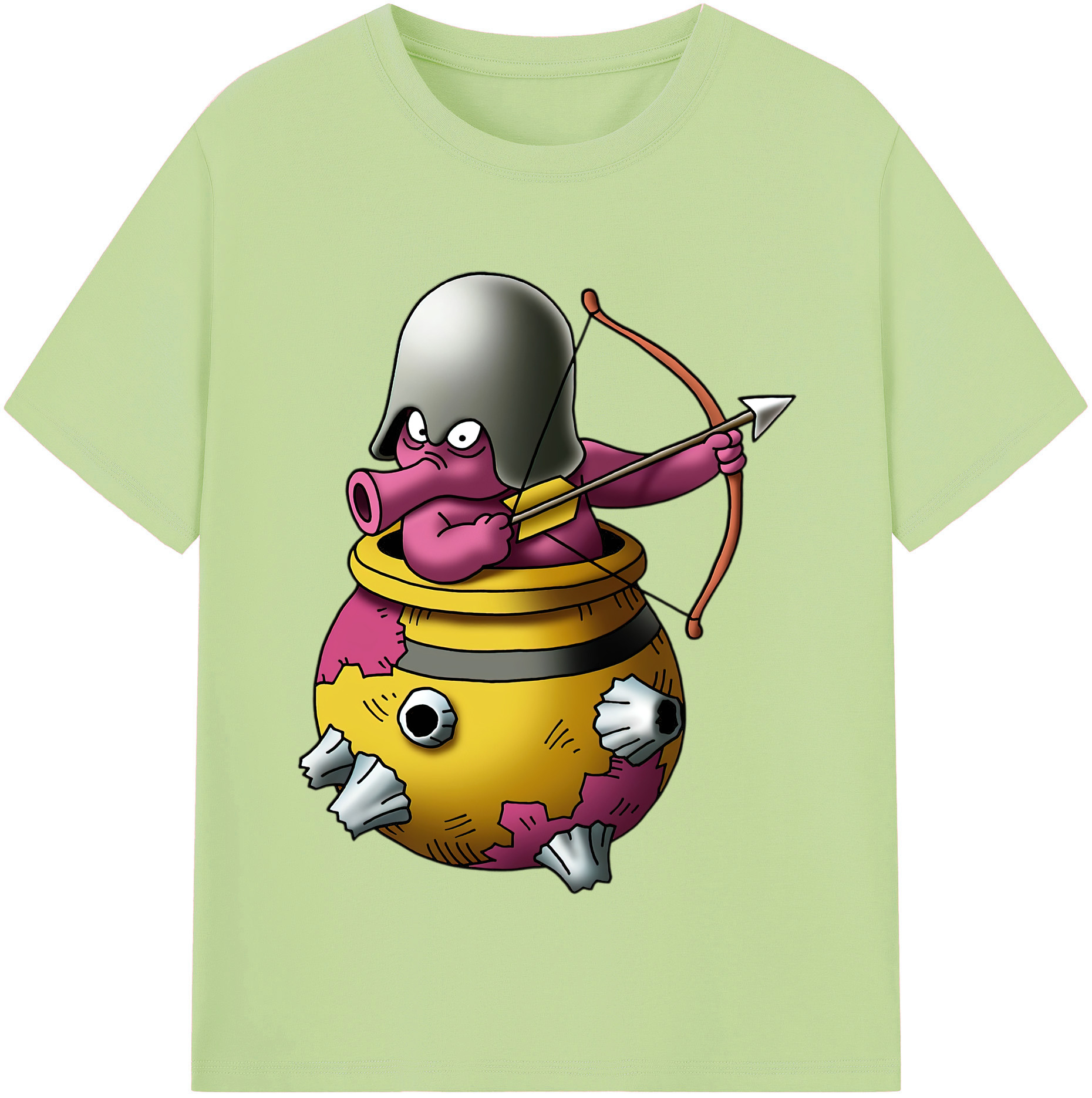 （画像用） ドラゴンクエスト Doragon Kuesuto Dragon Quest 綿100％半袖Tシャツ（フロントプリント）